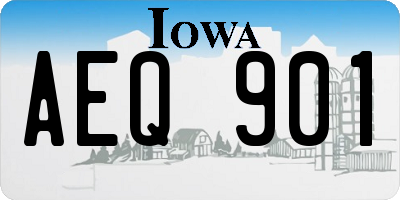 IA license plate AEQ901
