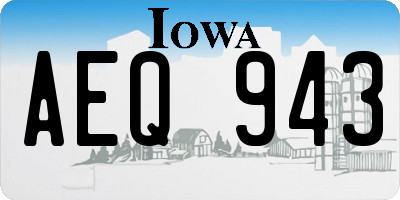 IA license plate AEQ943
