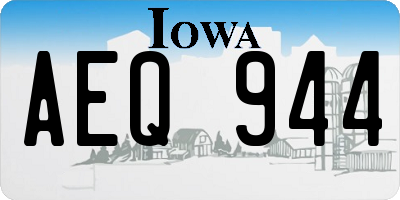 IA license plate AEQ944