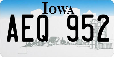 IA license plate AEQ952