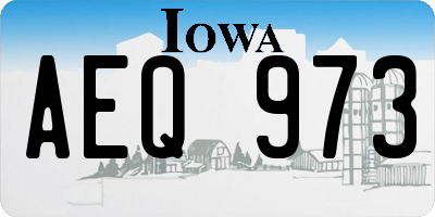 IA license plate AEQ973