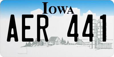 IA license plate AER441