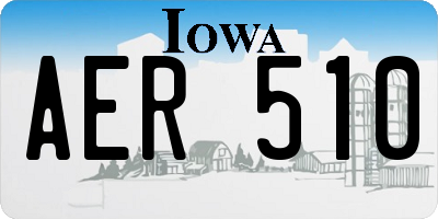 IA license plate AER510