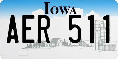 IA license plate AER511