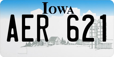 IA license plate AER621