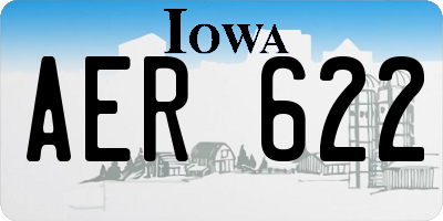IA license plate AER622