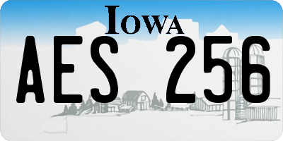 IA license plate AES256