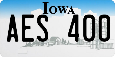 IA license plate AES400