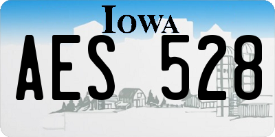 IA license plate AES528