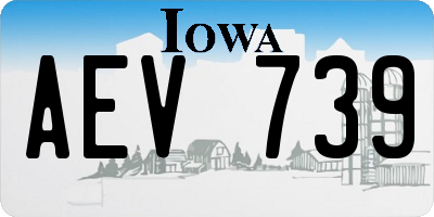 IA license plate AEV739