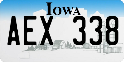 IA license plate AEX338