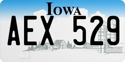 IA license plate AEX529