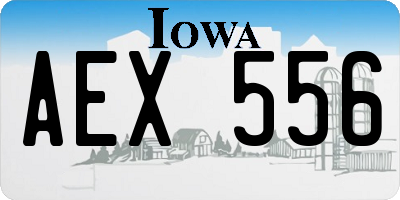 IA license plate AEX556