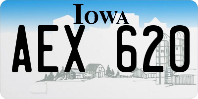 IA license plate AEX620