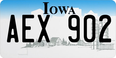 IA license plate AEX902