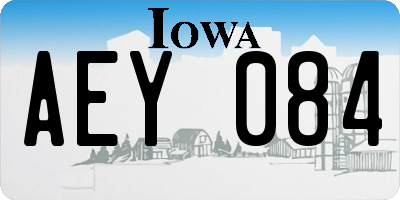 IA license plate AEY084
