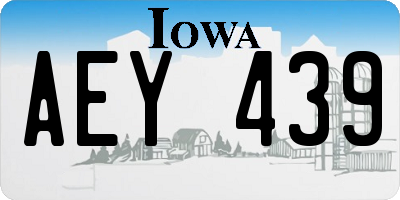 IA license plate AEY439