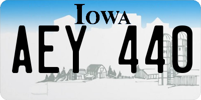 IA license plate AEY440