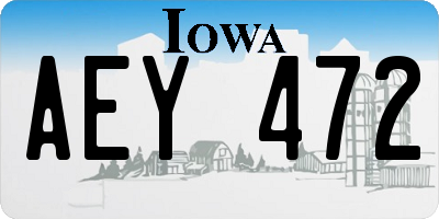 IA license plate AEY472