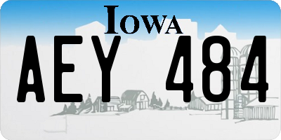 IA license plate AEY484
