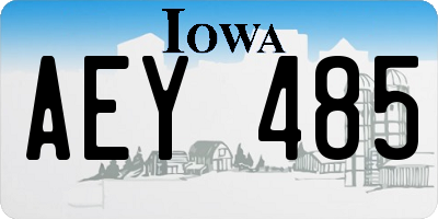 IA license plate AEY485