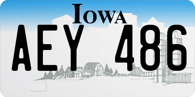 IA license plate AEY486