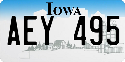 IA license plate AEY495