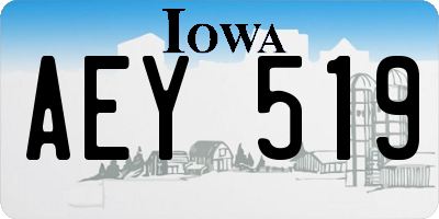 IA license plate AEY519
