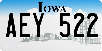 IA license plate AEY522