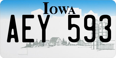IA license plate AEY593