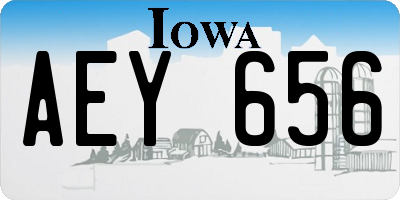 IA license plate AEY656