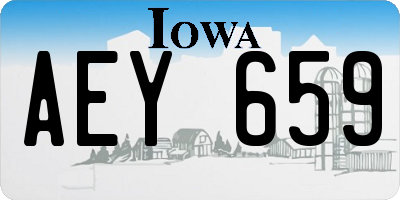 IA license plate AEY659