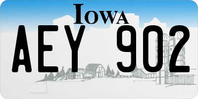 IA license plate AEY902