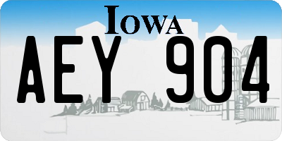 IA license plate AEY904