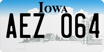 IA license plate AEZ064