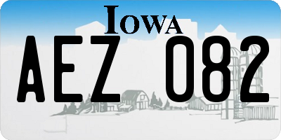 IA license plate AEZ082