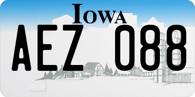 IA license plate AEZ088