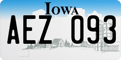 IA license plate AEZ093