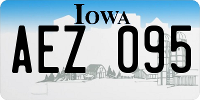 IA license plate AEZ095