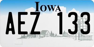 IA license plate AEZ133