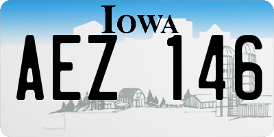 IA license plate AEZ146