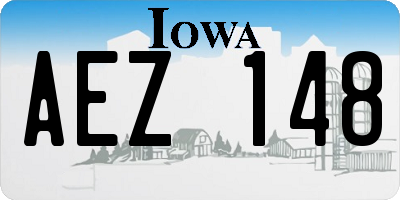 IA license plate AEZ148