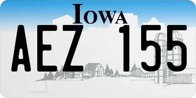 IA license plate AEZ155
