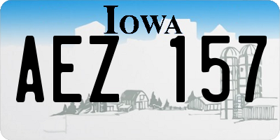 IA license plate AEZ157