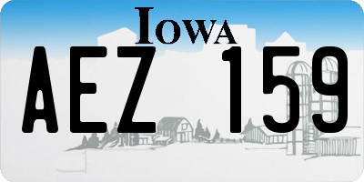 IA license plate AEZ159