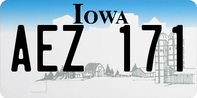 IA license plate AEZ171