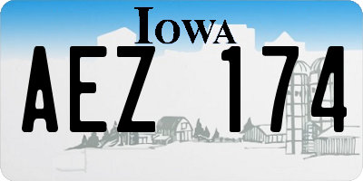 IA license plate AEZ174