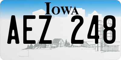 IA license plate AEZ248
