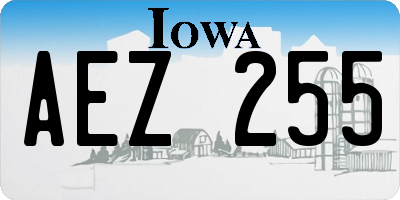 IA license plate AEZ255