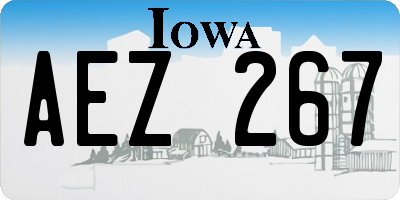 IA license plate AEZ267